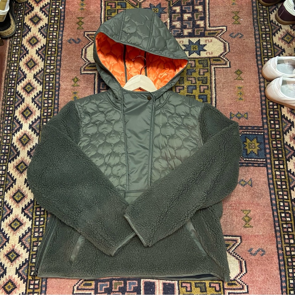Veronica Beard Leo Sherpa Quilted Pullover
